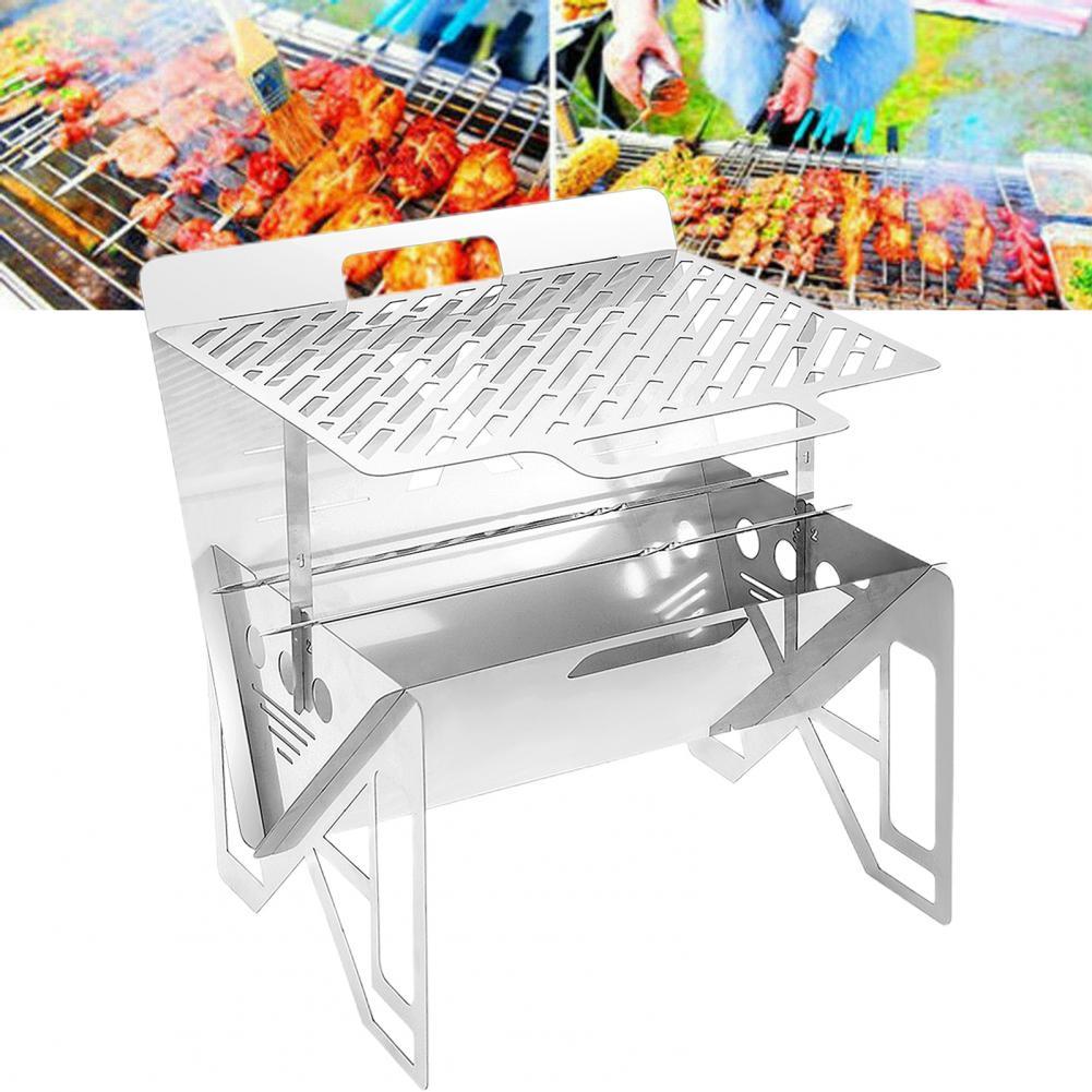 Outdoor Portable Single Grill Stainless Steel Grill Shopway.