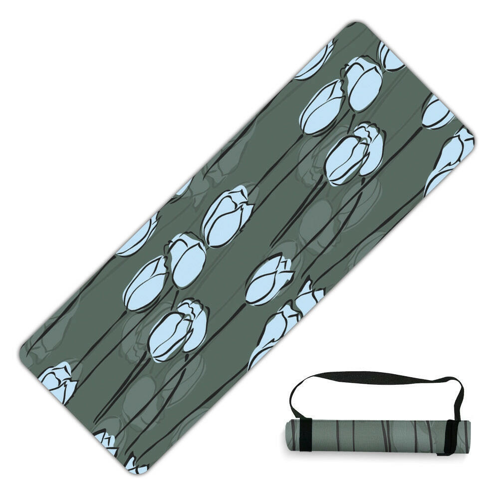 Suede Natural Rubber Beginner Yoga Mat - Shopway