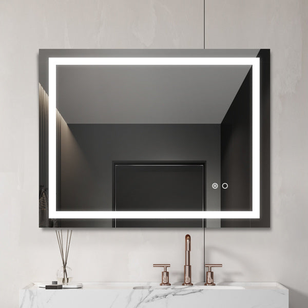 LED Light Bathroom Wall Mounted Mirror Shopway.
