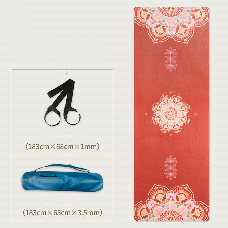 Natural Rubber Thin Portable Yoga Mat Drape - Shopway