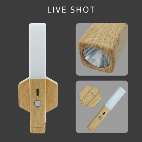 Smart Home Wooden Moving Body Induction Lamp Shopway.