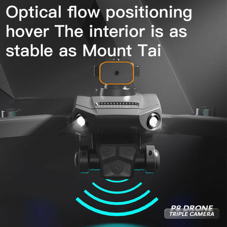 P8 Pro HD Aerial Photography Five Lens Obstacle Avoidance Drone Automatic Return GPS Quadcopter RC Airplane   Optical Flow Electric Control - Shopway