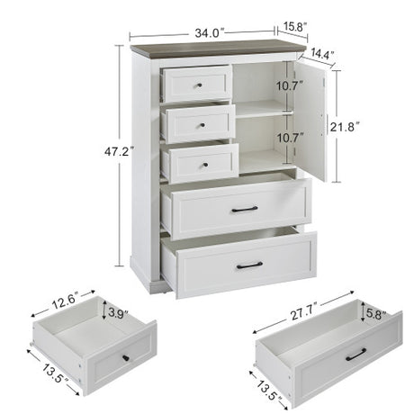 Particle Board Bedroom With 5 Drawers And Dressing Table Shopway.