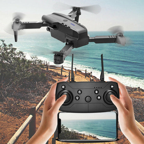E99 Folding Drone Quadcopter Remote Control Handle Four Axis HD 4K Photography UAV Altitude Fixation - Shopway