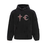Heavy Washed And Worn Destroyed Casual Hooded Sweater Shopway.