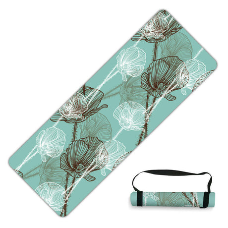Suede Natural Rubber Beginner Yoga Mat - Shopway