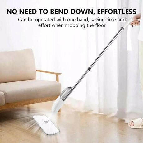 Spray Mop For Floor Cleaning 5 Reusable Microfibre Pads Water Bottle Tank UK Shopway.