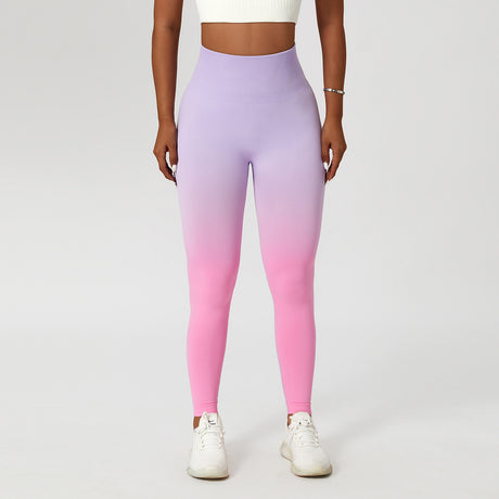 Gradient Fitness High Waist Sportswear Tight Outdoor Pants Shopway.