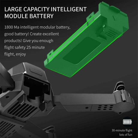 E99 Folding Drone Quadcopter Remote Control Handle Four Axis HD 4K Photography UAV Altitude Fixation - Shopway