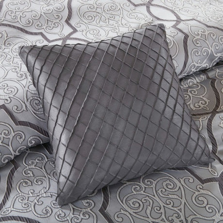 12 Piece Comforter Set With Cotton Bed Sheets Silver Cal King Shopway.