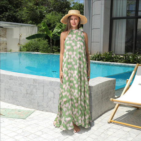 Women's Summer Haltered Floral Dress Shopway.