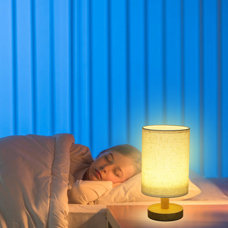 Warm White Bedside Lamp USB Plug Modern Bedroom Lamp Shopway.