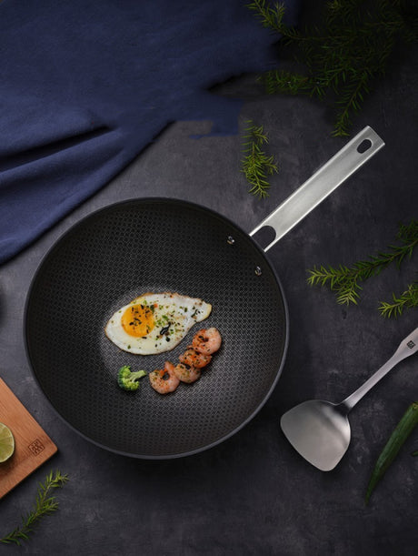 New Household Non-stick Frying Pan Induction Cooker Wok Shopway.