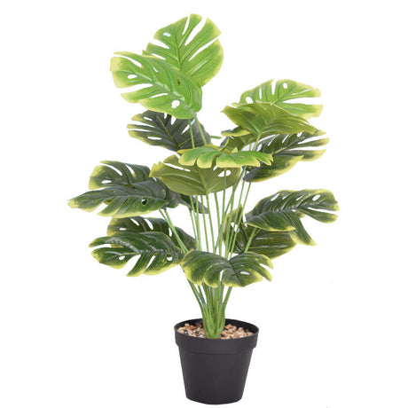 Artificial Flower Green Plant Monstera Plant Flower Indoor Shopway.