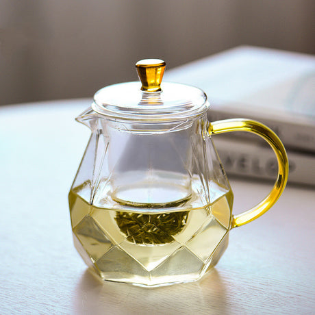 Household High Temperature Resistant Transparent Glass Teapot Shopway.
