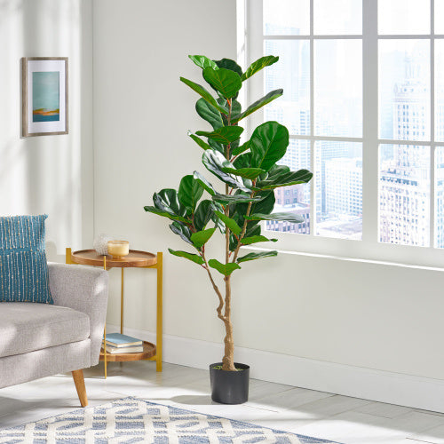 150CM Artificial Violin Leaf Fig Tree Shopway.