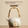 Ru Ware Cute Cat Loop-handled Teapot Shopway.