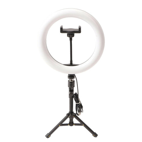 Selfie Ring Light 10 Inch Tripod Stand Desktop Circle Light Stand for Live Streaming Makeup Photography - Shopway