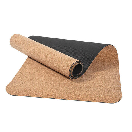 TPE Cork Yoga Mat Tasteless Non-slip Beginner Yoga Gym Mat Thicken - Shopway