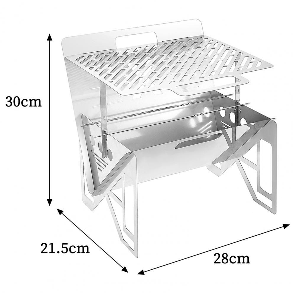 Outdoor Portable Single Grill Stainless Steel Grill Shopway.
