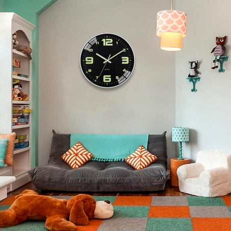 Tempered Glass Clock Living Room Wall Clock Bedroom Wall Clocks Shopway.