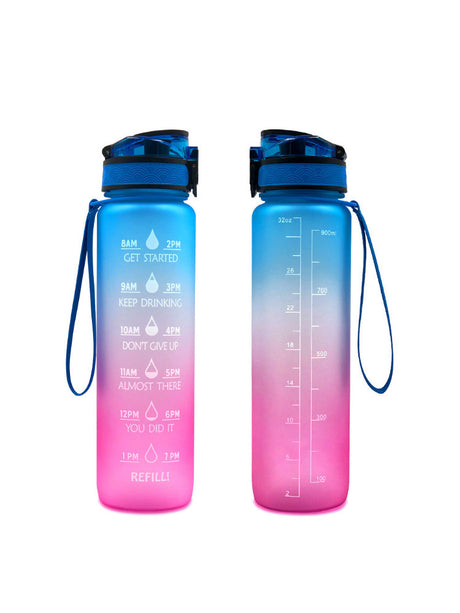 Transparent Flask Water Bottle 1000ml Bottled Kawaii Bottle Bpa Free Infuser Plastic Milk Sports Clear Water Bottle Kawaii Cup Shopway.