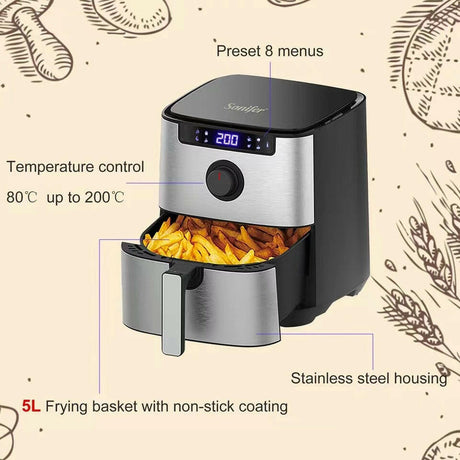 Household Touch Screen 50L Air Fryer Shopway.
