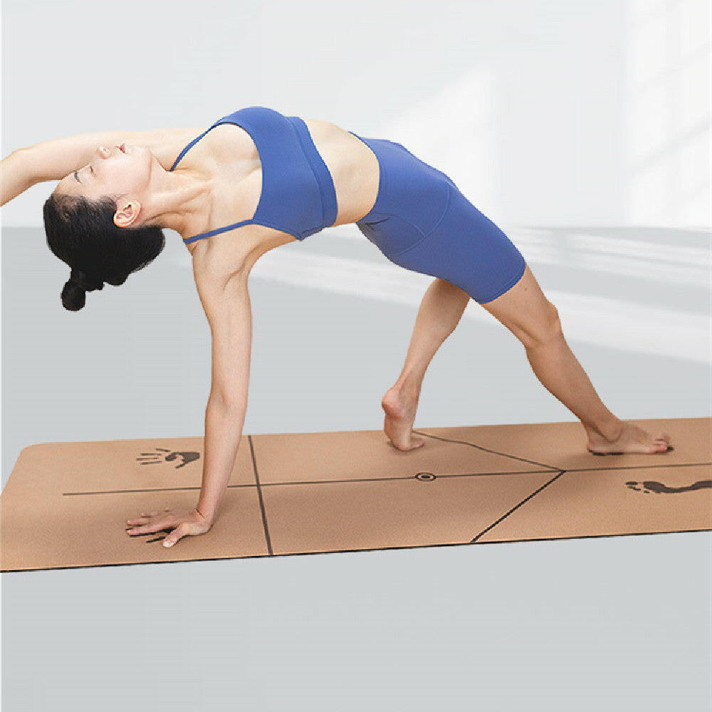 New Cork Natural Rubber Yoga Mat - Shopway