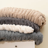 Sofa Blanket Soft Upholstery Blanket Stretch Rabbit Fur Tie-dye Shopway.