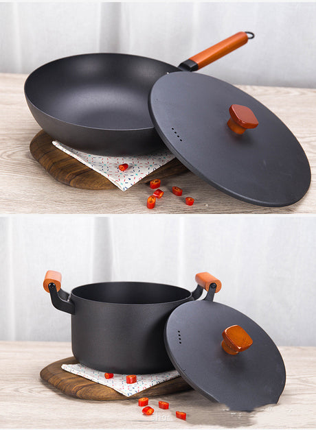 Flat Bottom Non-stick Household Iron Pan Gift Shopway.