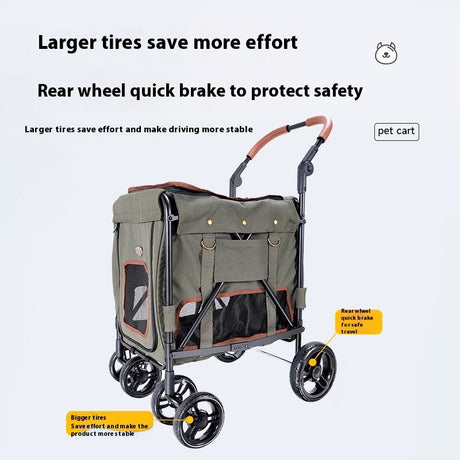 Pet Cart Portable Foldable Trolley Shopway.